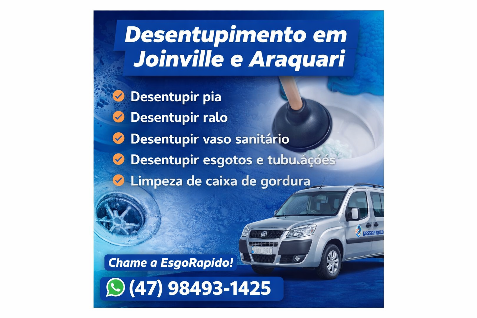 Esgorápido | Desentupidora em Joinville